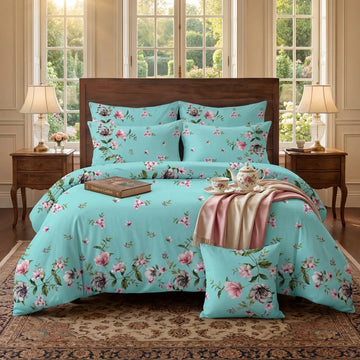 7Pc Printed Comforter Set