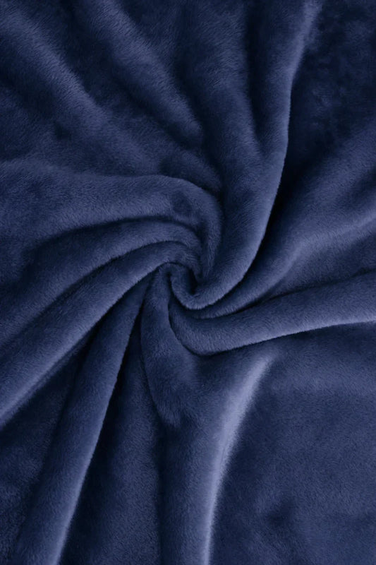 Soft and Cozy Navy Blue Fleece Throw Blanket for Ultimate Comfort