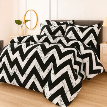 7Pc Printed Comforter Set