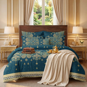 7Pc Printed Comforter Set