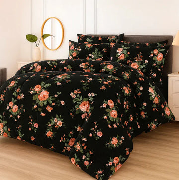 7Pc Printed Comforter Set