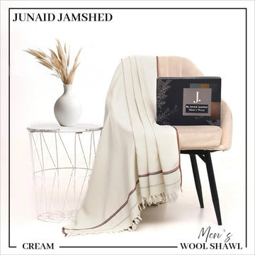J. Premium Winter Shawl for Men-cream