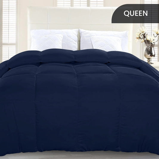Soft Nevy Quilted Razai with Corner Tabs