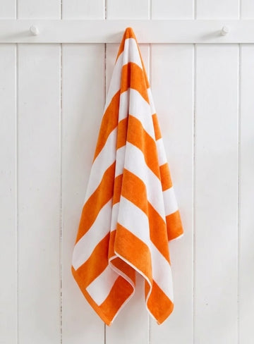 Cotton Towel Orange Stripe