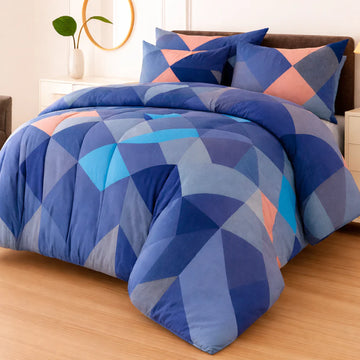 7Pc Printed Comforter Set
