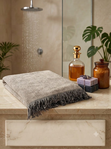 Cotton Towel Jumbo Bathsheet |Grey