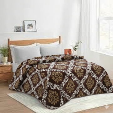 Summer Ac Blanket Luxury Stuff(Black Brown motif )