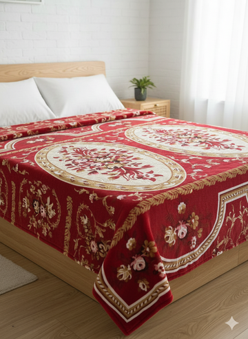 Summer Ac Blanket Luxury Stuff(Red White Motif)