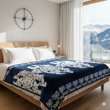 Summer Ac Blanket Luxury Stuff(Blue White motif)