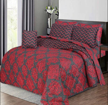 7Pc Printed Comforter Set