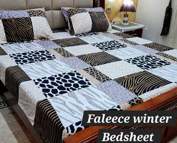 3PCS FLEES BEDSHEET ( big box )