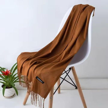 Women Warm Winter | Cashmiri Wool (Rust Brown)