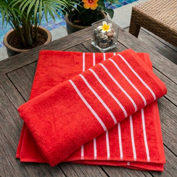 COTTON Velvet TOWEL (30x60)Red