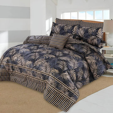 7Pc Printed Comforter Set