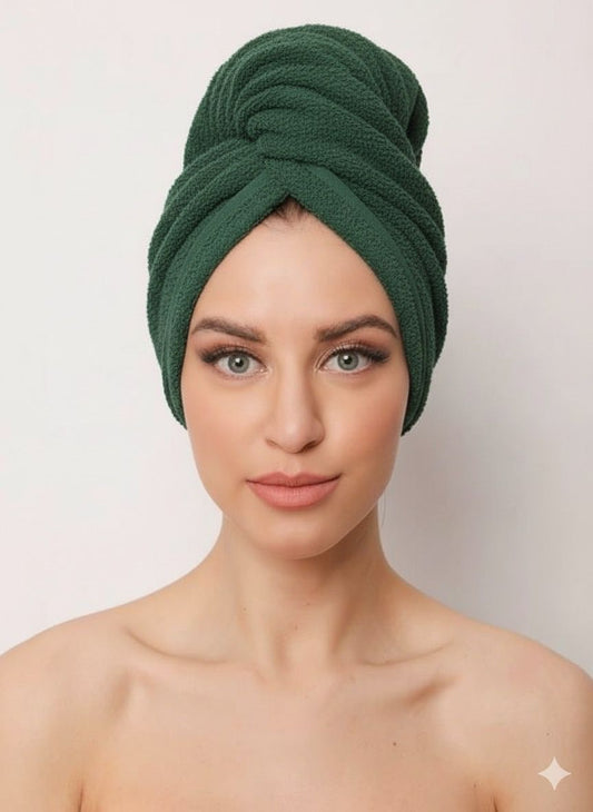 Luxury Microfiber Turban Towel | Fast Hair Drying & Comfortable Fit