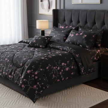 7Pc Printed Comforter Set
