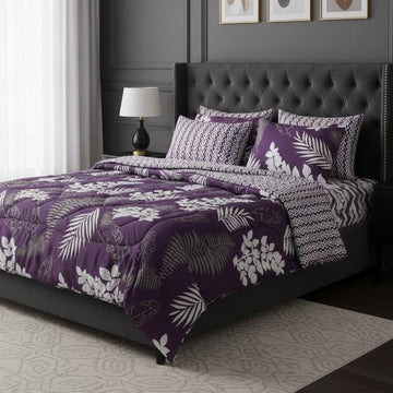 7Pc Printed Comforter Set