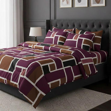7Pc Printed Comforter Set