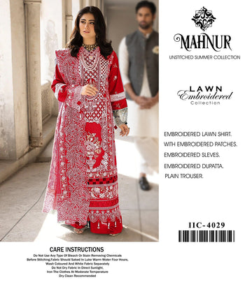 MAHNUR Summer Bloom – Embroidered Lawn-RD121