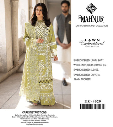 MAHNUR Summer Bloom – Embroidered Lawn-YG121