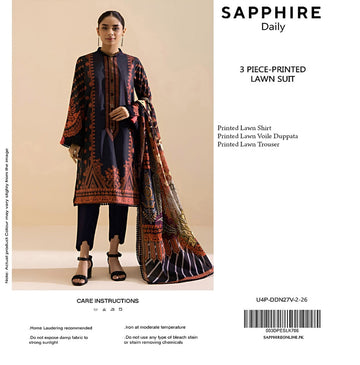 U4P-DDN27V-2-26 unstitch lawn 2026 By Sapphire