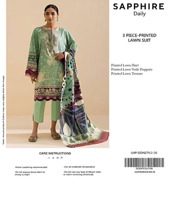 U4P-DDN27V-2-26 unstitch lawn 2026 By Sapphire