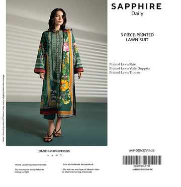 U4P-DDN27V-2-26 unstitch lawn 2026 By Sapphire