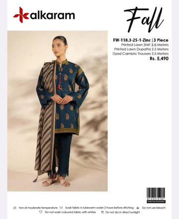 Fall By Al-Karam Studio 3piece lawn unstitch