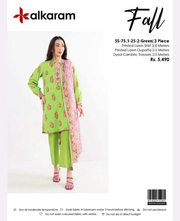 Fall By Al-Karam Studio 3piece lawn unstitch