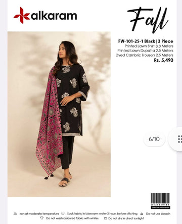 Fall By Al-Karam Studio 3piece lawn unstitch