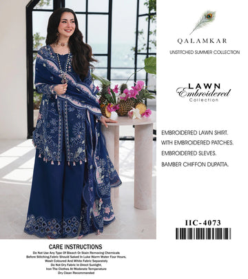 Qalamkar Embroided Lawn BL001