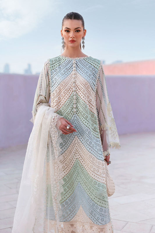Maria B Embroided Lawn Hit Code (Beige)