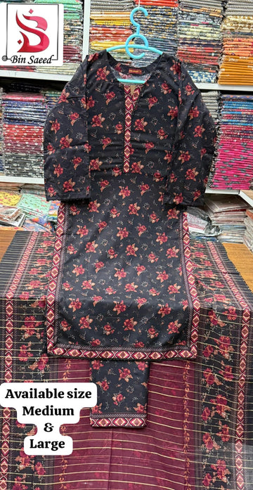 BIN SAEED 3 PC LAWN STITCH BS 007