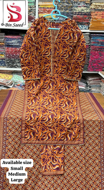 BIN SAEED 3 PC LAWN STITCH BS 002