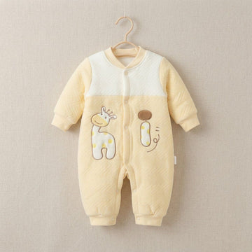 Newborn Baby Unisex Flannel Rompers Jumpsuit