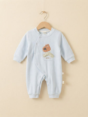 Newborn Baby Unisex Flannel Rompers Jumpsuit