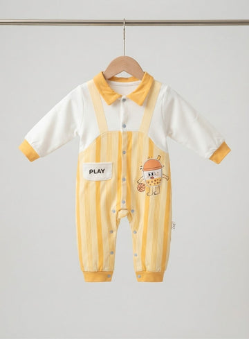 Newborn Baby Unisex Flannel Rompers Jumpsuit