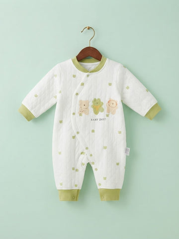 Newborn Baby Unisex Flannel Rompers Jumpsuit