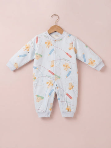 Newborn Baby Unisex Flannel Rompers Jumpsuit