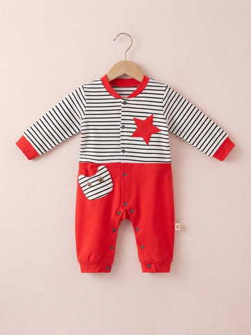 Newborn Baby Unisex Flannel Rompers Jumpsuit