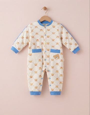Newborn Baby Unisex Flannel Rompers Jumpsuit