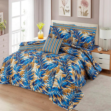 7Pc Printed Comforter Set