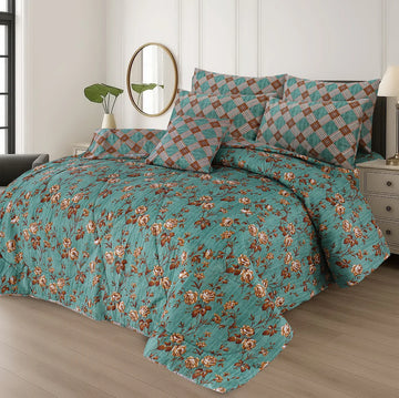 7Pc Printed Comforter Set
