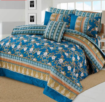 7Pc Printed Comforter Set